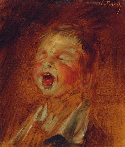 Crying Boy by Wilhelm Busch