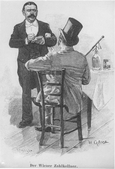 The Viennese Waiter by Wilhelm Gause