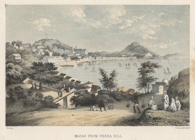 Macao from Penha Hill by Wilhelm Joseph Heine