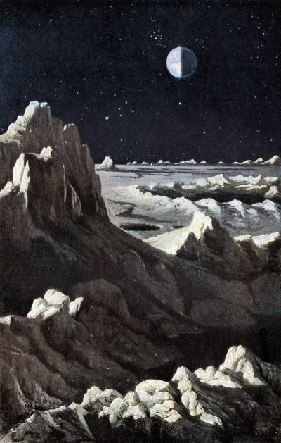 Lunar Landscape by Wilhelm Kranz