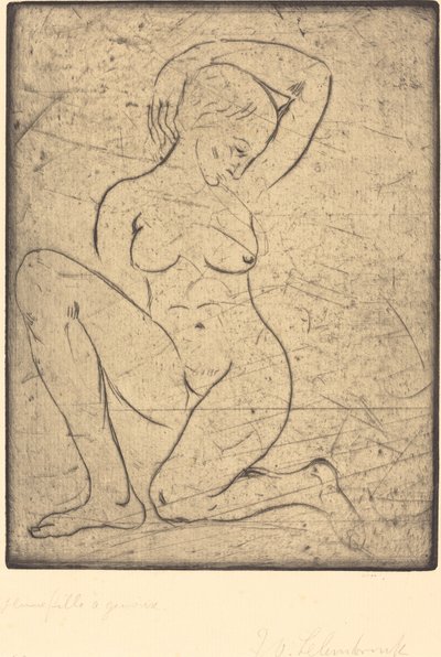 Kneeling, Small by Wilhelm Lehmbruck