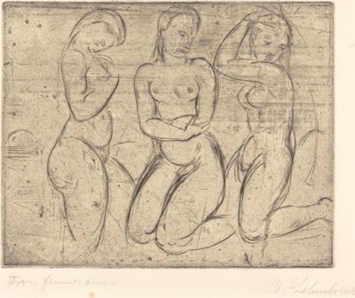 Three Kneeling Women by Wilhelm Lehmbruck