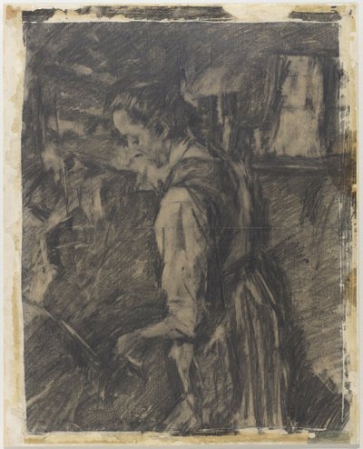 Young Woman in the Kitchen by Wilhelm Maria Hubertus Leibl