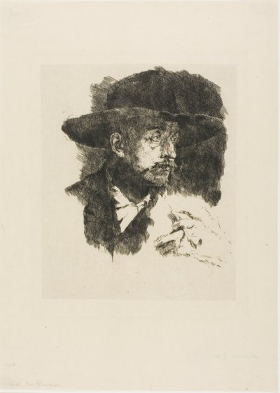 The Smoker by Wilhelm Maria Hubertus Leibl