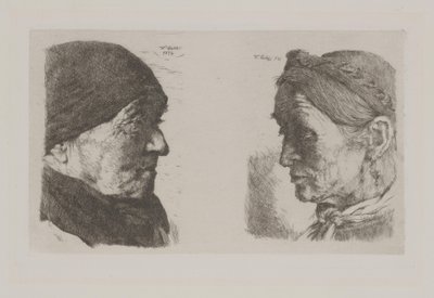 A Peasant Couple by Wilhelm Maria Hubertus Leibl