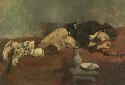 Savoyard Boy Sleeping by Wilhelm Maria Hubertus Leibl