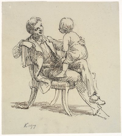 The Child Rides a Hobby Horse by Wilhelm Marstrand