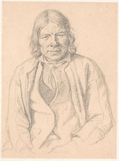 Bust of a Swedish Peasant by Wilhelm Marstrand
