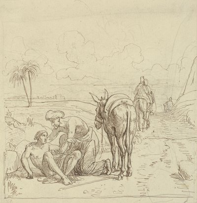The Good Samaritan Finds the Wounded Man by Wilhelm Marstrand