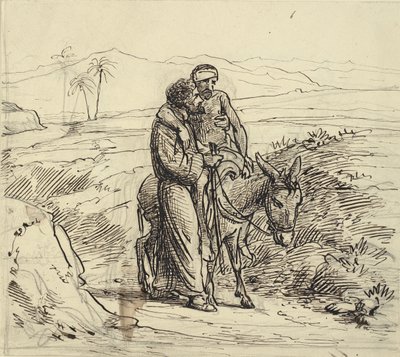 The Good Samaritan Accompanies the Wounded by Wilhelm Marstrand