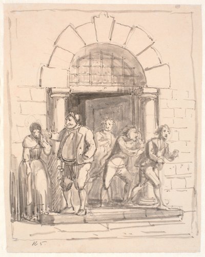 The Careless Jailer by Wilhelm Marstrand