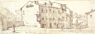 Street in Monte Pincio District, Rome by Wilhelm Marstrand
