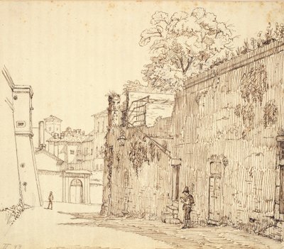 Street in Rome by Wilhelm Marstrand