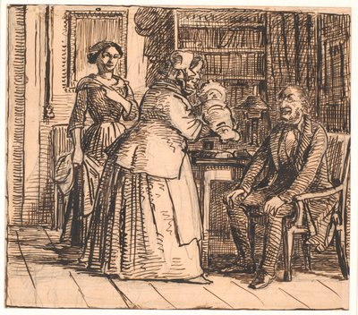 The Midwife Presents the Heir by Wilhelm Marstrand