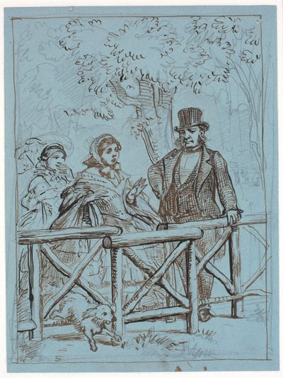 The Difficulties of Crinolines by Wilhelm Marstrand