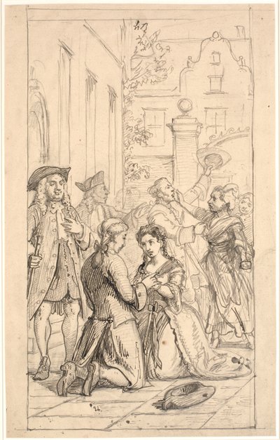 Final Scene of Henrik and Pernille by Wilhelm Marstrand