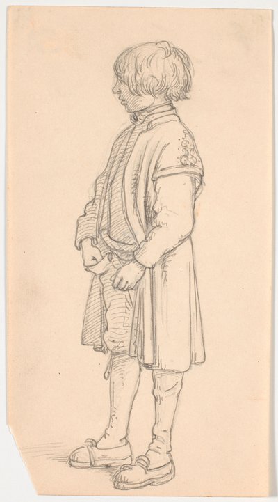 Studies of a Standing Swedish Boy by Wilhelm Marstrand