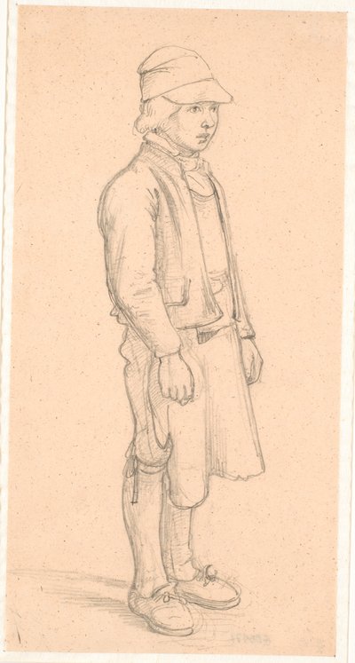 Swedish Boy with Cap by Wilhelm Marstrand