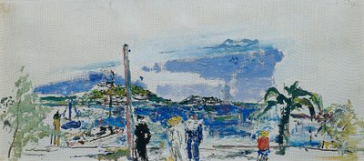 Sailors on the Beach by Wilhelm Thöny