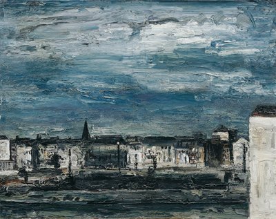 Moonlit Night on the Banks of the Mur in Graz by Wilhelm Thöny