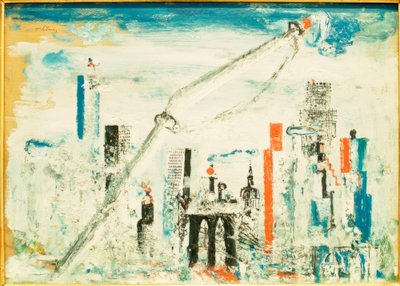 New York, Manhattan with Crane by Wilhelm Thöny