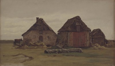 Peasant Houses by Wilhelm Xylander