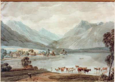 Lake Schliersee by Wilhelm von Kobell