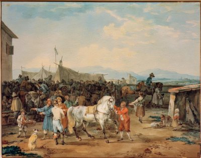 Horse Market by Wilhelm von Kobell