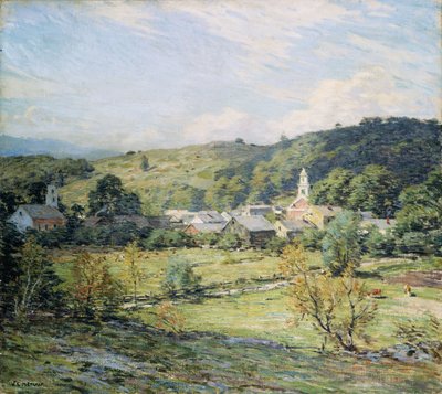 September Morning, Plainfield, New Hampshire by Willard Leroy Metcalf