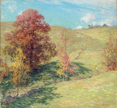 The Red Oak by Willard Leroy Metcalf