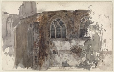 Ruins of a Church by Willem Anthonie van Deventer