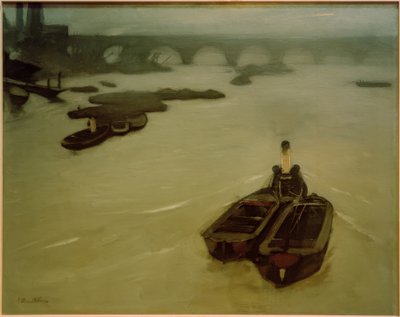 The Thames in London by Willem Arnoldus Witsen