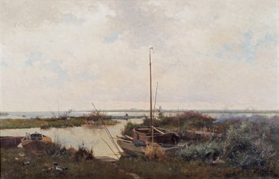 River landscape by Willem Bastiaan Tholen