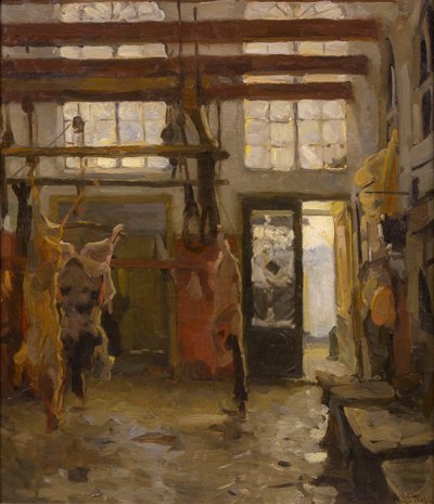 Slaughterhouse, 1890 by Willem Bastiaan Tholen