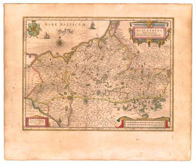 Duchy of Mecklenburg by Willem Blaeu