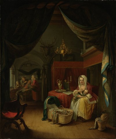 Triptych: Allegory of Art Training by Willem Joseph Laquy