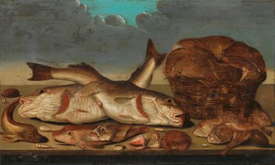 Still Life with Fish by Willem Ormea