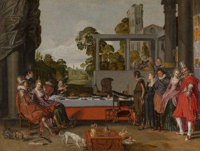 Merry Company on a Terrace by Willem Pietersz Buytewech