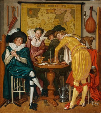 Merry company by Willem Pietersz. Buytewech