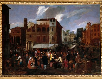Market Scene by Willem Reuter