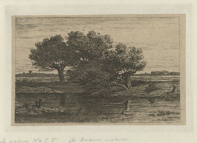 Fisherman by the Pollard Willows by Willem Roelofs (I)