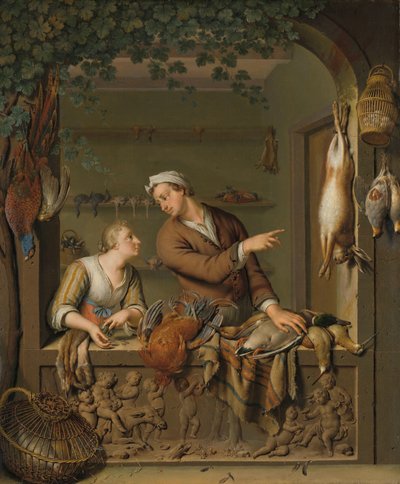 The Poultry Seller by Willem Van Mieris