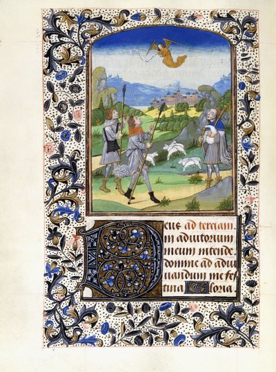 The Annunciation of the Shepherds by Willem Vrelant