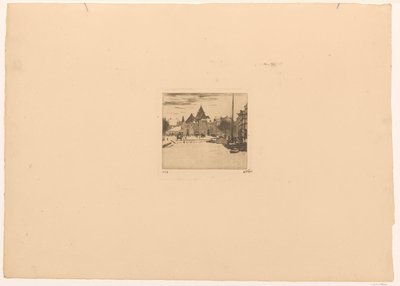 Nieuwmarkt in Amsterdam by Willem Witsen (signed by artist)