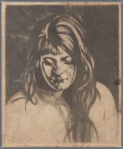 Head of a Woman with Loose Hair by Willem Arnoldus Witsen