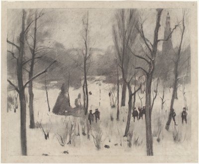 Children Among Trees in the Snow by Willem Arnoldus Witsen