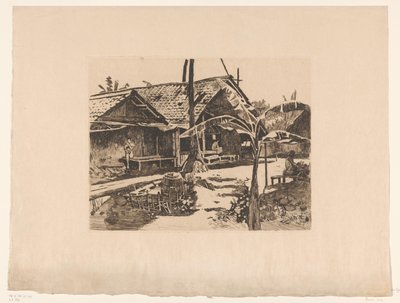 Banana Tree in a Kampong in Buitenzorg by Willem Arnoldus Witsen
