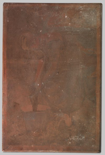 Standing Woman by a Wash Tub by Willem Arnoldus Witsen