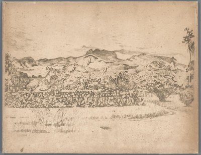 View of the Volcano De Kloet, Gambar by Willem Arnoldus Witsen