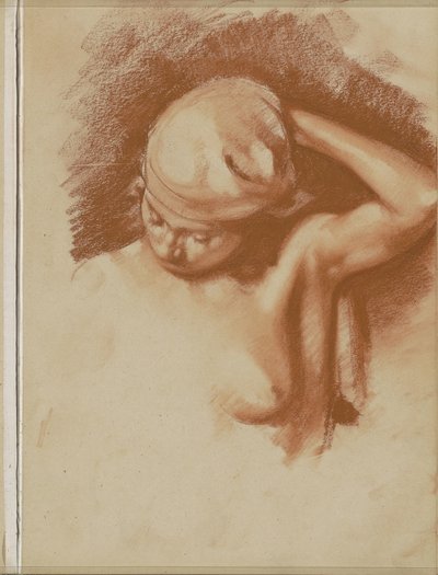 Female Nude with Raised Left Arm by Willem Arnoldus Witsen